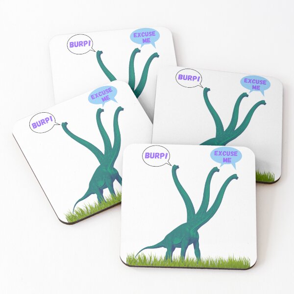 Item preview, Three-necked green dinosaur - Burp Edition designed and sold by CosmicStory.