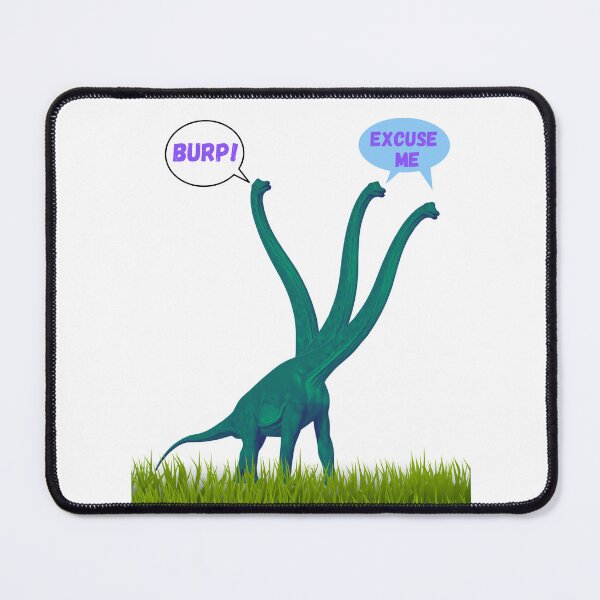 Item preview, Three-necked green dinosaur - Burp Edition designed and sold by CosmicStory.