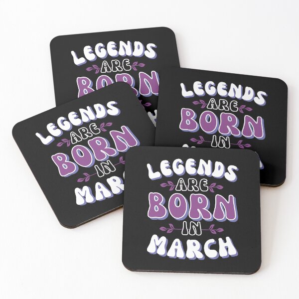 Item preview, Legends are born in March - very peri and dahlia designed and sold by BTCelebration.