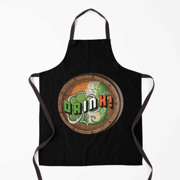 Item preview, DRINK (Irish)! (on Black) designed and sold by PawsitiveMum.