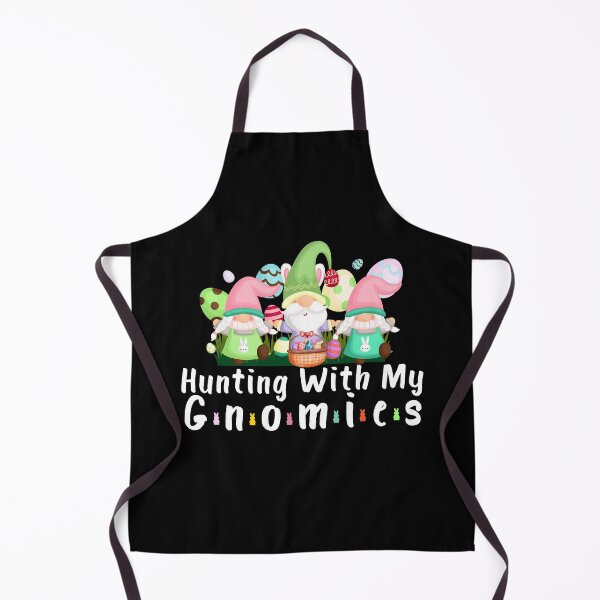 Item preview, hunting with my gnomies funny pun easter egg hanging gnomes  designed and sold by joy4shirt.