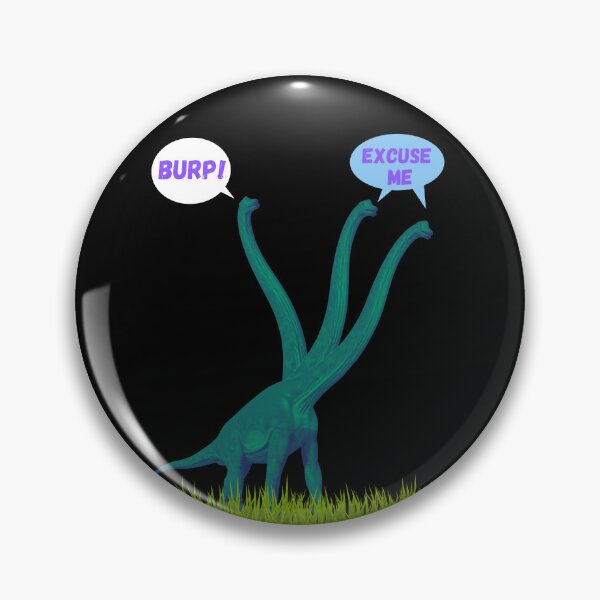 Item preview, Three-necked green dinosaur - Burp Edition (in black) designed and sold by CosmicStory.