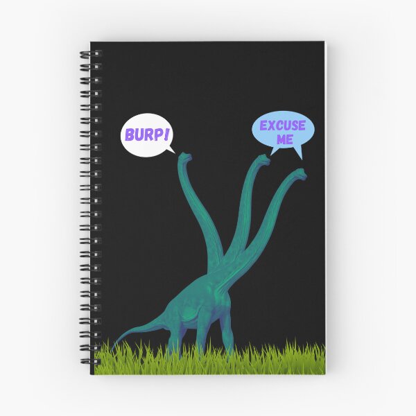 Item preview, Three-necked green dinosaur - Burp Edition (in black) designed and sold by CosmicStory.