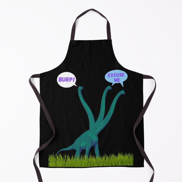 Item preview, Three-necked green dinosaur - Burp Edition (in black) designed and sold by CosmicStory.