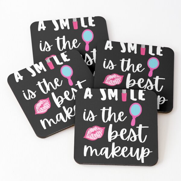Item preview, a smile is the best makeup, gift for girls, smile quote designed and sold by LUX2Boutique ★★★★★.