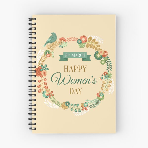 Item preview, Greeting Women's Day With Floral Wreath, International Women's Day designed and sold by podekom.