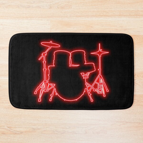 Item preview, Red neon drum kit designed and sold by WuZe.