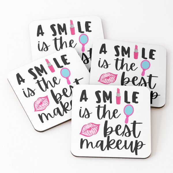 Item preview, a smile is the best makeup, gift for girls, smile quote designed and sold by LUX2Boutique ★★★★★.