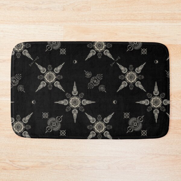 Item preview, Occult esoteric tarot and skull pattern designed and sold by RedFinchDesigns.