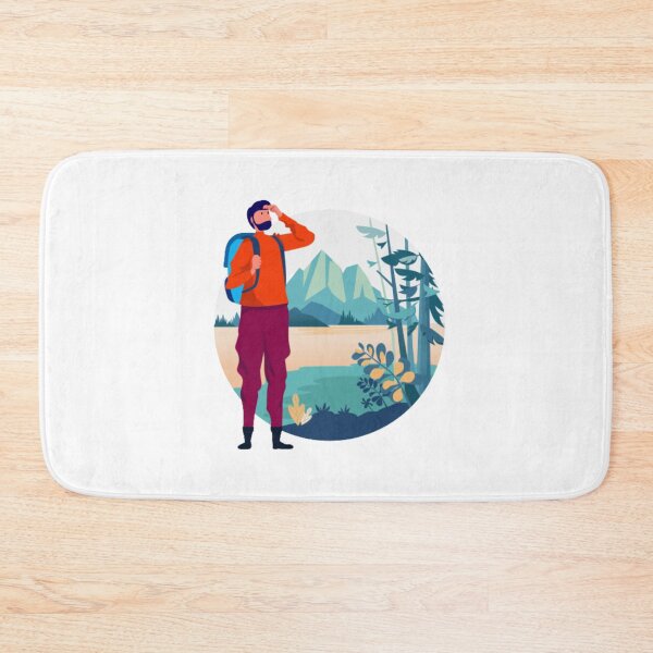 Item preview, Mountains Are Calling And I Must Go, Happiness Is A Day Spent Hiking designed and sold by Ildar012.