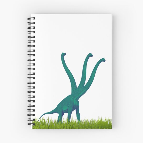 Item preview, Three-necked green dinosaur (grass edition) designed and sold by CosmicStory.