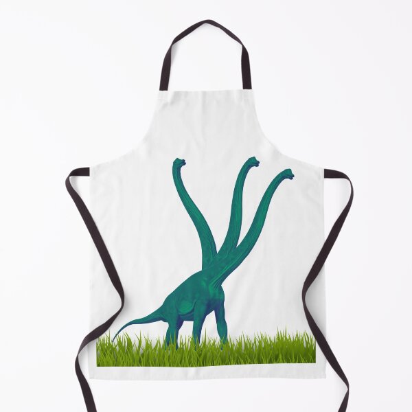 Item preview, Three-necked green dinosaur (grass edition) designed and sold by CosmicStory.