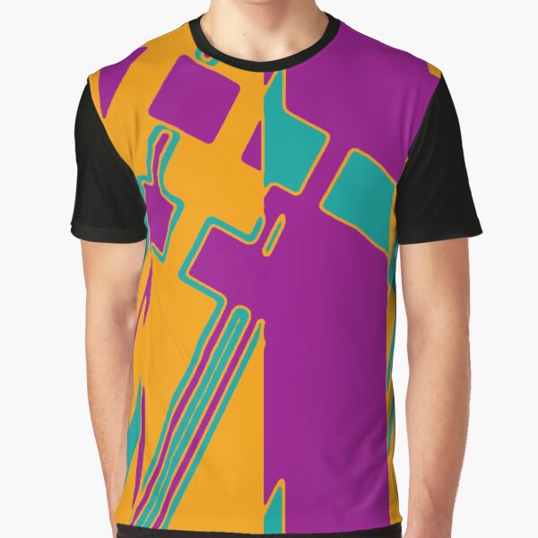 Pop Art Orange Graphic T-Shirt