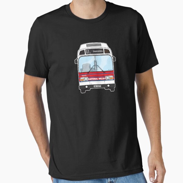 Item preview, National Welsh Omnibus Services Leyland National mk1 ND433 NWO467R S Retro Illustration designed and sold by BFXIII.