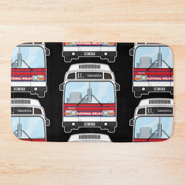 Item preview, National Welsh Omnibus Services Leyland National mk1 ND433 NWO467R S Retro Illustration designed and sold by BFXIII.