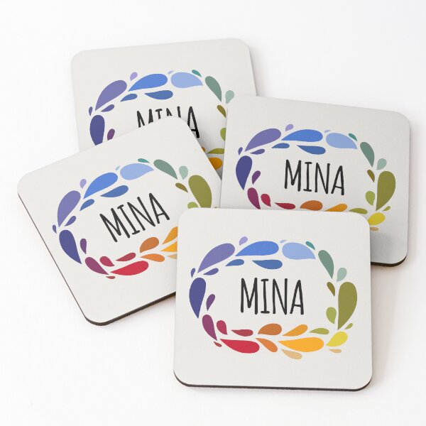 Item preview, Mina Name Cute Colorful Gift Named Mina designed and sold by kindxinn.