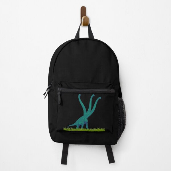 Item preview, Three-necked green dinosaur (grass edition, in black) designed and sold by CosmicStory.