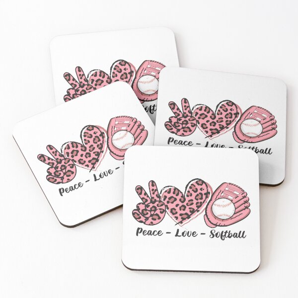 Item preview, Peace Love Softball Mom I Love Softball Cute for Women designed and sold by grinta2021.