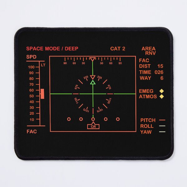Blakes 7 Scorpio HUD Space Mode Mouse Pad