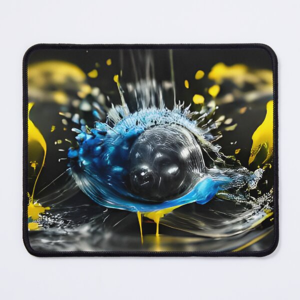 Item preview, AQUEOUS ART - BLUE, YELLOW designed and sold by AqueousAI.