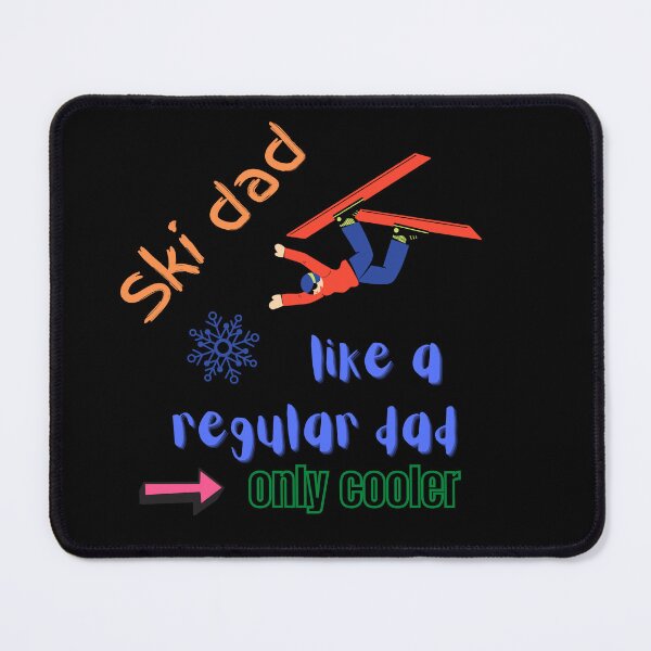 Item preview, "Ski Dad Like A Regular Dad Only Cooler" Funny Essential T-Shirt designed and sold by WilkDesign.