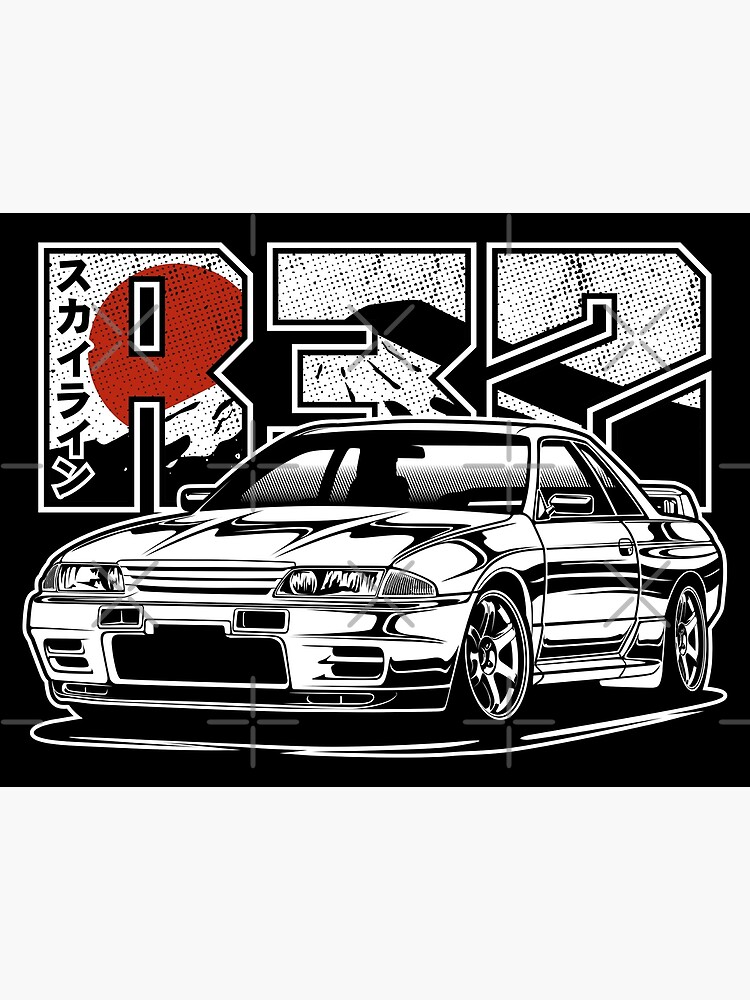 JDM Digital Poster, R32, Gtr R32, Nissan Digital Poster 