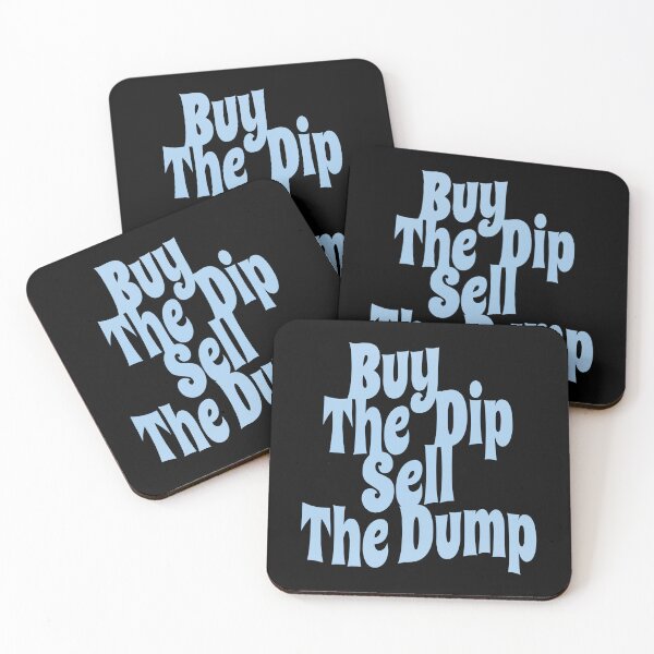 Item preview, Buy The Dip Sell The Dump (Funny Crypto Crash Quote • Vintage Classic 70's Look • Not Financial Advice) designed and sold by SassyClassyMe.