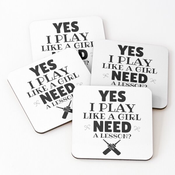 Item preview, Cricket: Yes, I play like a girl. Need a lesson?  designed and sold by TheGreenGoat.