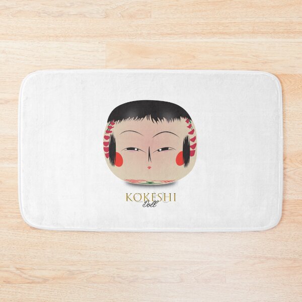 Item preview, Kokeshi Doll (こけし), Japanese Illustration, Kawai Traditional Talisman #01 designed and sold by Printyourspirit.