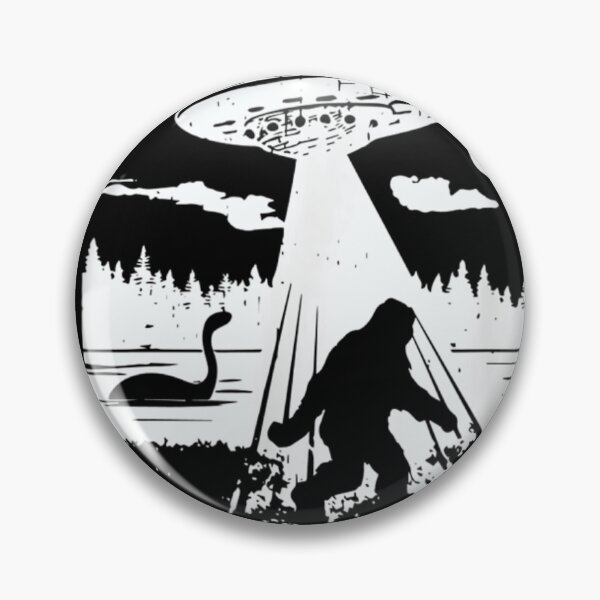 Item preview, Bigfoot UFO Abduction Funny Sasquatch Aliens Cryptozoology designed and sold by peachlovey.