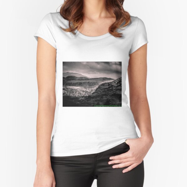 View of Snowdonia 2 bywhacky Fitted Scoop T-Shirt