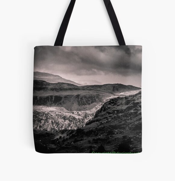 View of Snowdonia 2 bywhacky All Over Print Tote Bag