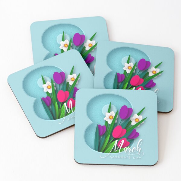 Item preview, Happy Women's Day 8 March, community women's Gift With Flowers designed and sold by podekom.