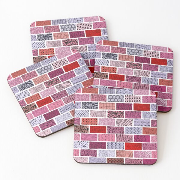 Item preview, Red Patterned Bricks designed and sold by MissusMack.