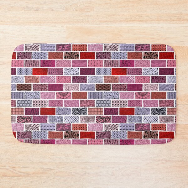 Item preview, Red Patterned Bricks designed and sold by MissusMack.