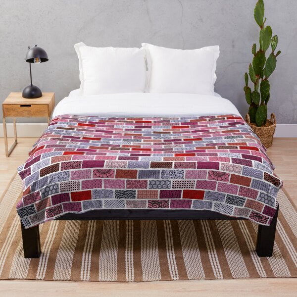 Item preview, Red Patterned Bricks designed and sold by MissusMack.