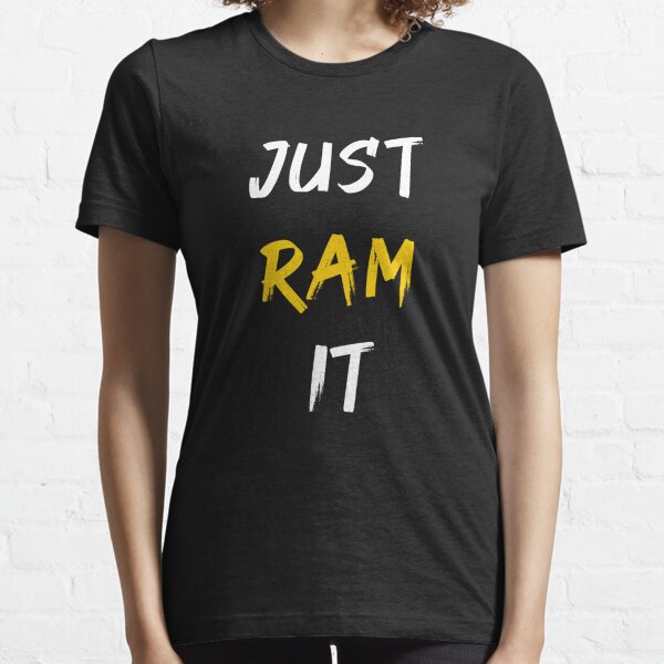 : Just Ram It Funny Rams T Shirt : Clothing, Shoes & Jewelry