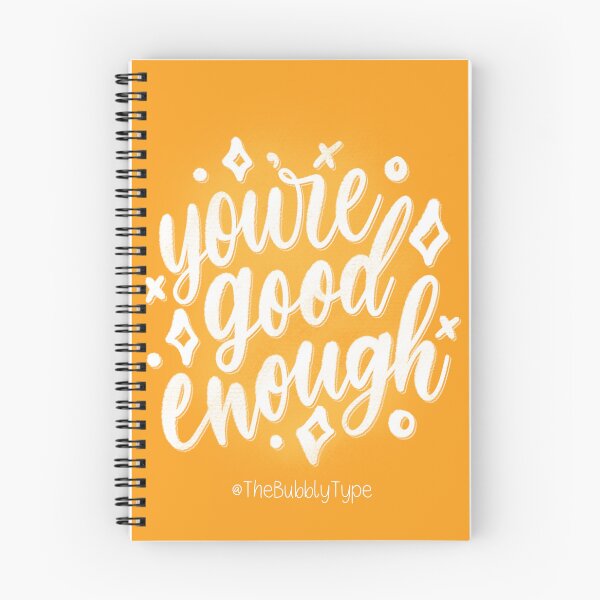 Item preview, You're Good Enough - Positive Quote YELLOW designed and sold by TheBubblyType.