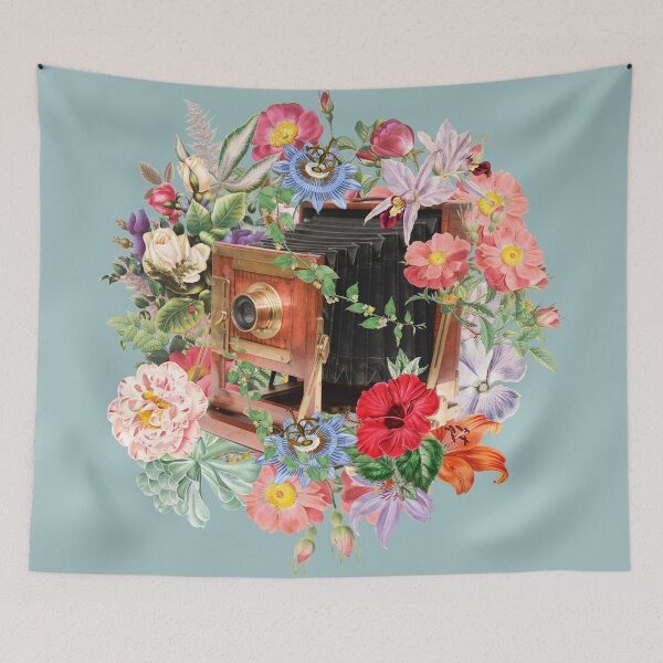 Item preview, Victorian Camera, I Love Photography, Vintage Camera And Beautiful Flowers designed and sold by TrulyEpoque.