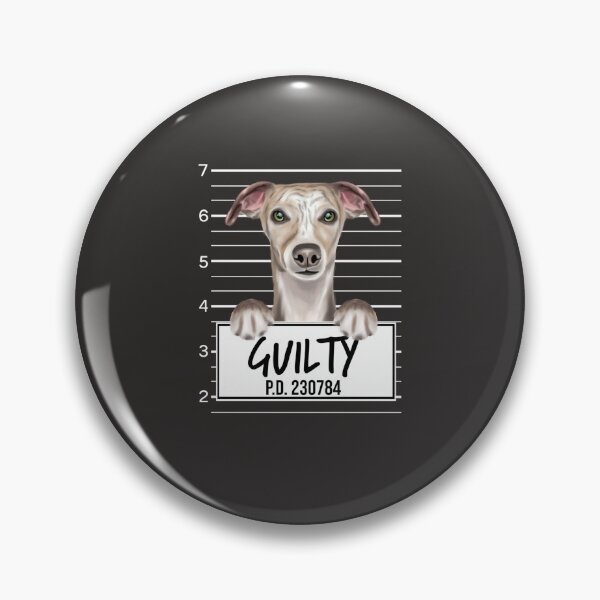 Item preview, Funny Whippet Mugshot Guilty Dog Sweatshirt designed and sold by MartinFuch.