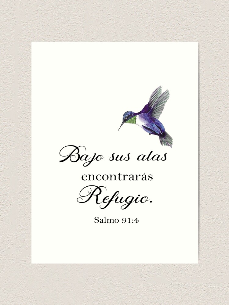 Salmo 91, Spanish Bible Verse Framed Art Print for Sale by latiendadearyam