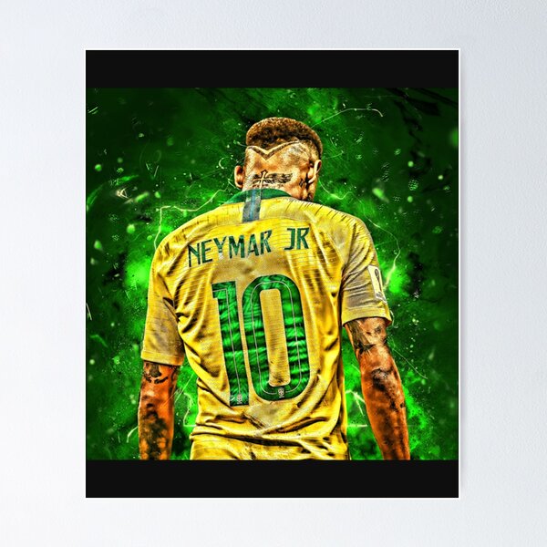 NEYMAR Da Silva Football Legend Art Motivational Wall Art 