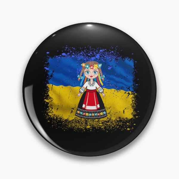 Item preview, Girl in Ukrainian National Dress Ukraine Flag designed and sold by Dubbra.
