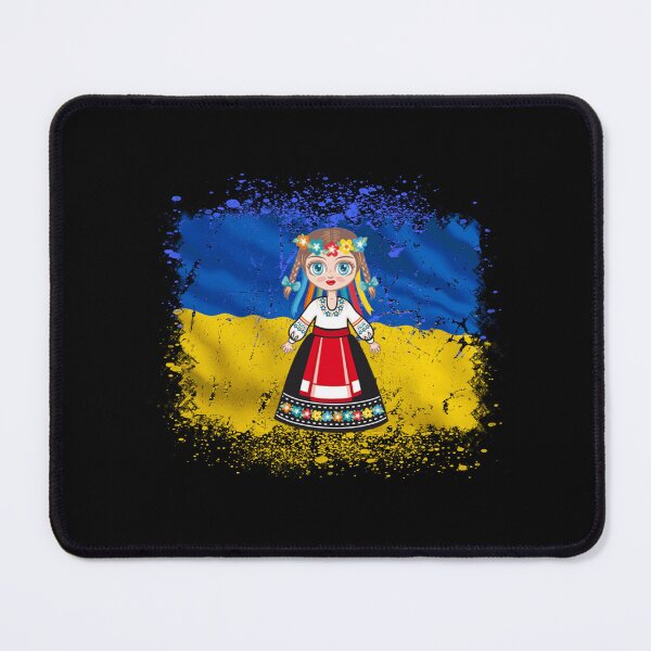 Item preview, Girl in Ukrainian National Dress Ukraine Flag designed and sold by Dubbra.