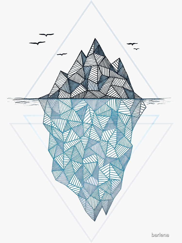 geometric tattoos — nottanot: Iceberg Tattoo #triangle #tattoo...