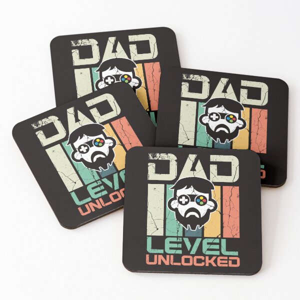 Item preview, Retro Dad Level Unlocked Daddy Gamer Newborn Children Father designed and sold by TomGiantDesigns.
