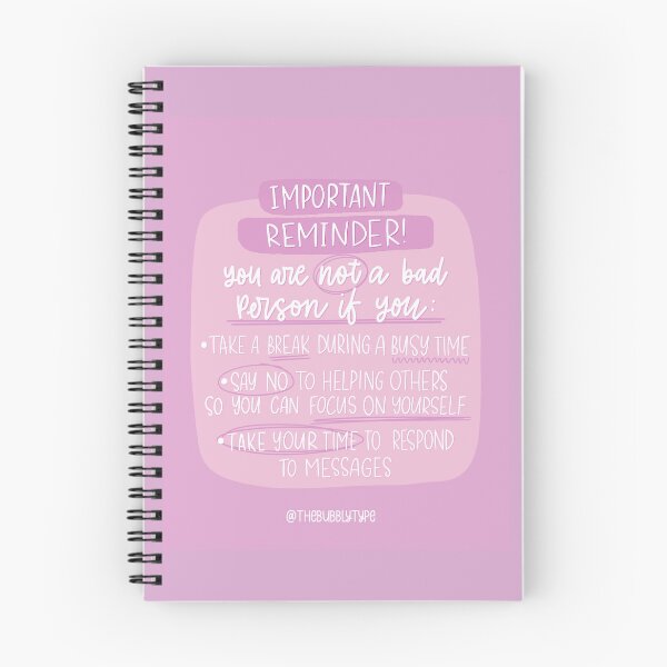 Item preview, Importante: No eres una mala persona - Recordatorios diarios - ROSA designed and sold by TheBubblyType.