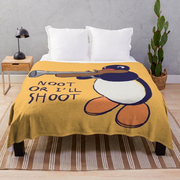 Item preview, I draw gun penguin meme / noot or i'll shoot text designed and sold by RansRoom.