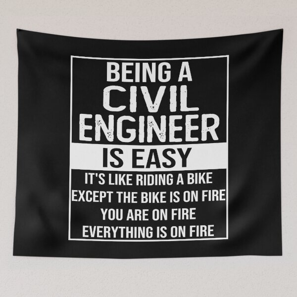 Item preview, Funny civil engineer saying: being a civil engineer is easy civil engineer gifts designed and sold by alaechamlal.