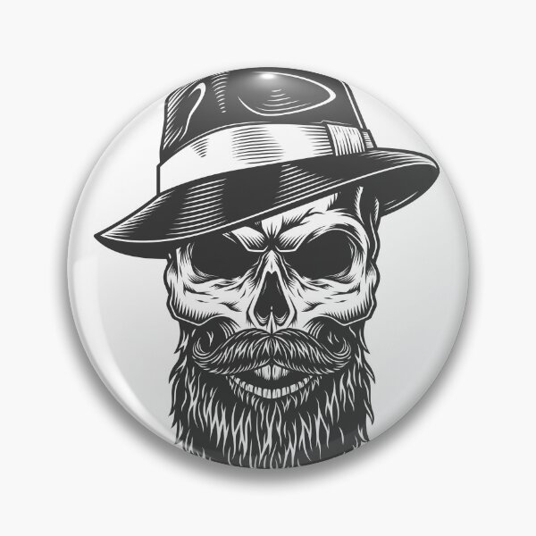 Item preview, Skull in the fedora hat Vector mens t shirt designed and sold by designsmaster99.